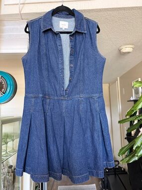 Reformation Arella Denim Sleeveless Minidress